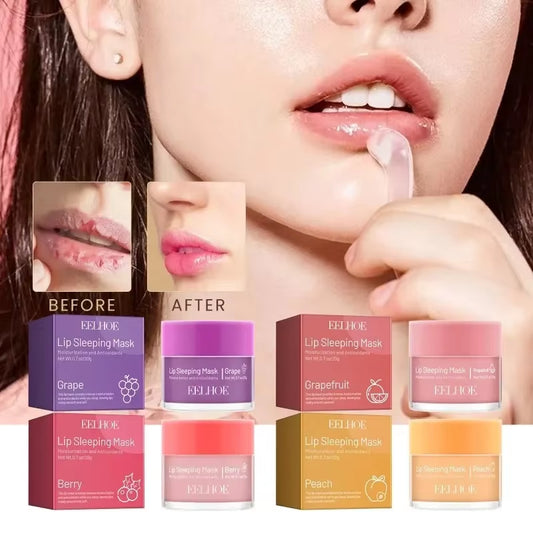 Moisturizing Sleeping Lip Mask Night Lips Care Multiple Colors Cute Makeup Maintenance Lip Anti-Cracking Lip Oil Care Cosmetics