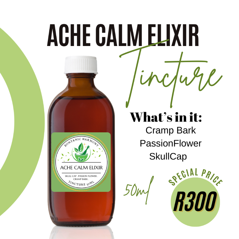 Ache Calm Elixir Tincture 50ml for Aches, Anxiety and Mild Pain