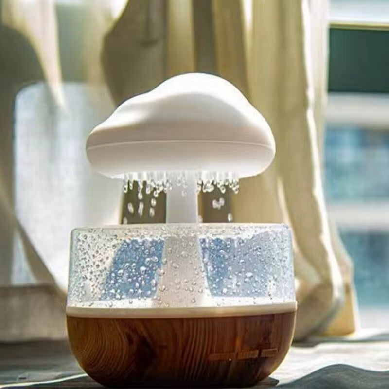 Smart Humidifier Mushroom Shape Colorful Raindrop Humidifier White Noise Humidifier for Sleeping