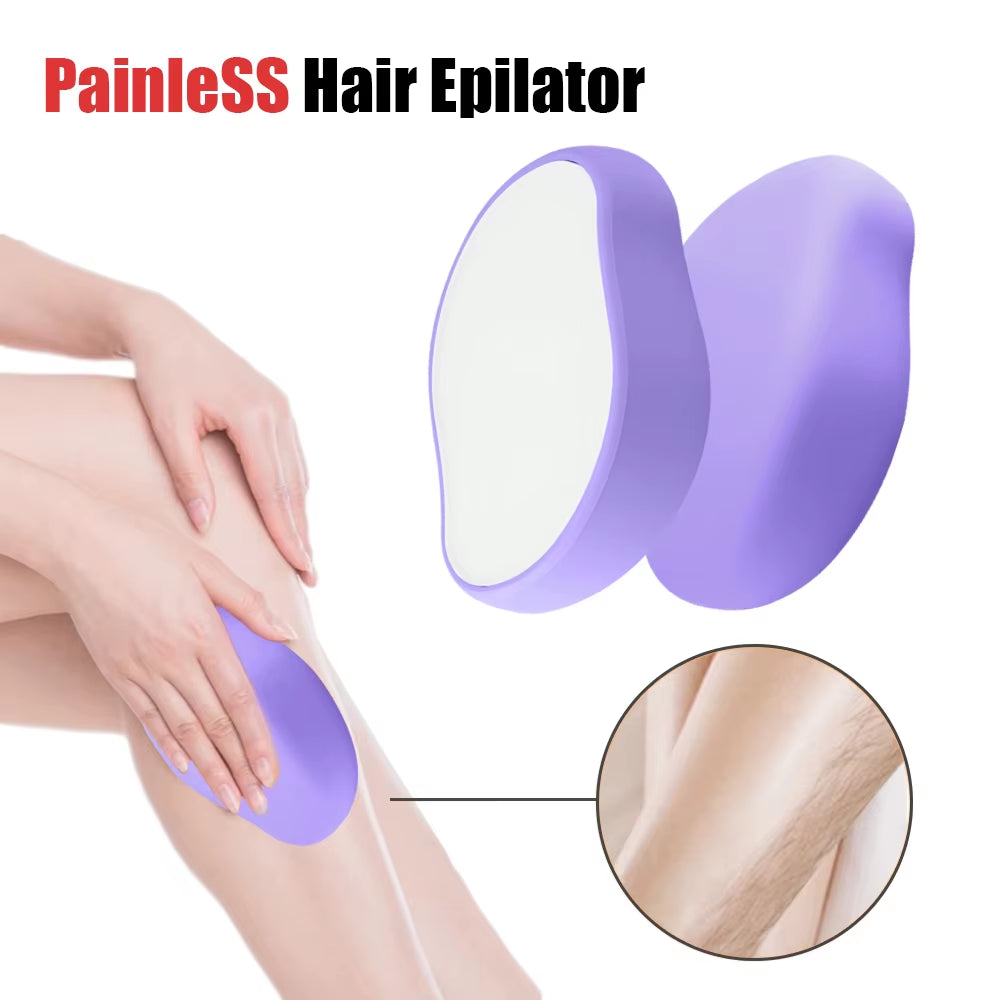 Painless Physical Nano Epilator Safe Easy to Clean Reusable Hair Removal Stone Male Female Body Beauty Care Hair Removal Tool