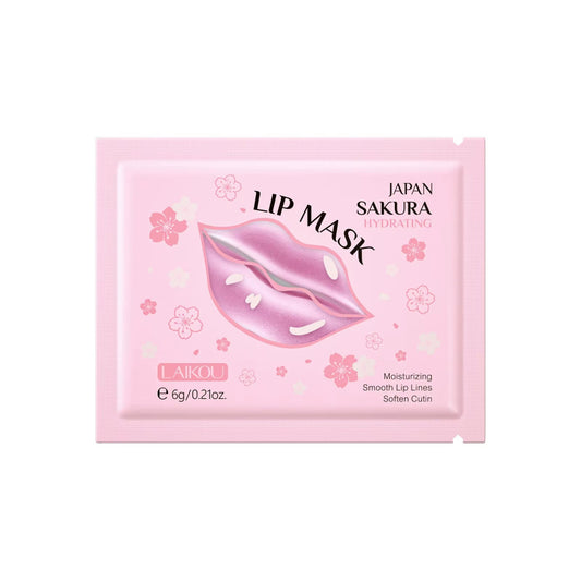 LAIKOI Cherry Blossom Lip Mask Moisturizing anti Wrinkle Nourishing Beauty Lips Moisturizer Lip Patches Gel Pads Skin Care