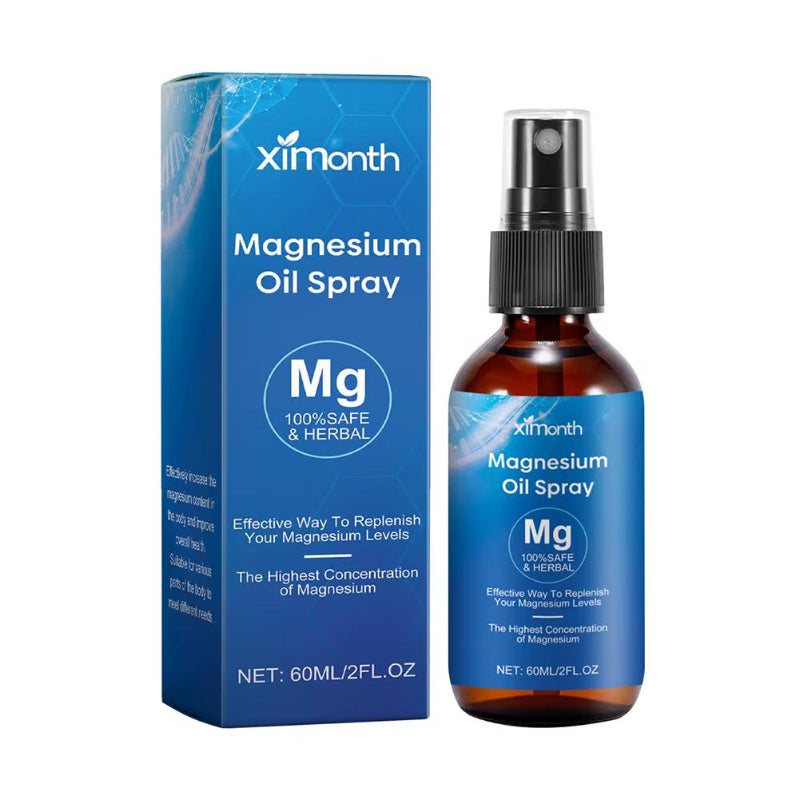 60Ml 100% Pure Magnesium Oil Spray Non-Gmo Relieve Muscle Body Pain Smoothes&Softens Skin for Better Sleep Quality