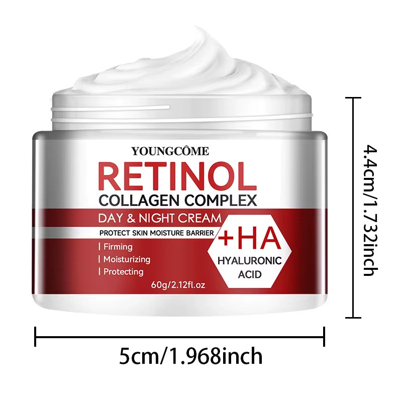 Retinol Collagen Facial Care Moisturizing Cream Deeply Nourishes Suitable for Dry and Rough Skin, Aging Face Cream Moisturizing